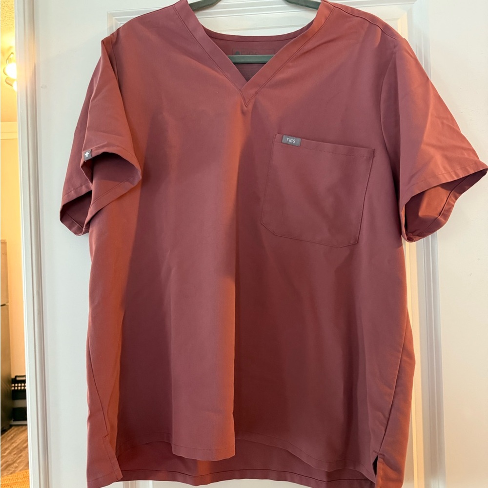 Women’s XXL Figs Catarina Scrub Top in Mauve